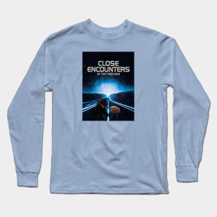 Close Encounter of the Kitty and the Young Hedgehog Long Sleeve T-Shirt